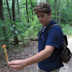 Andrew Almond holding a Bolete